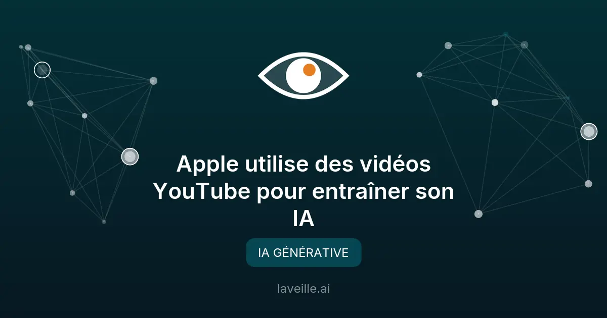Apple utilise des vidéos YouTube pour entraîner son IA