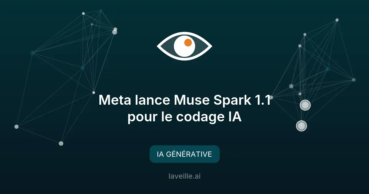 Meta lance Muse Spark 1.1 pour le codage IA