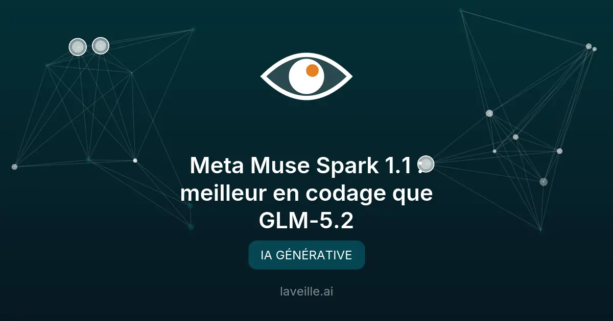 Meta Muse Spark 1.1 : meilleur en codage que GLM-5.2