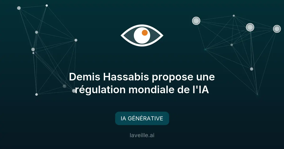 Demis Hassabis propose une régulation mondiale de l'IA