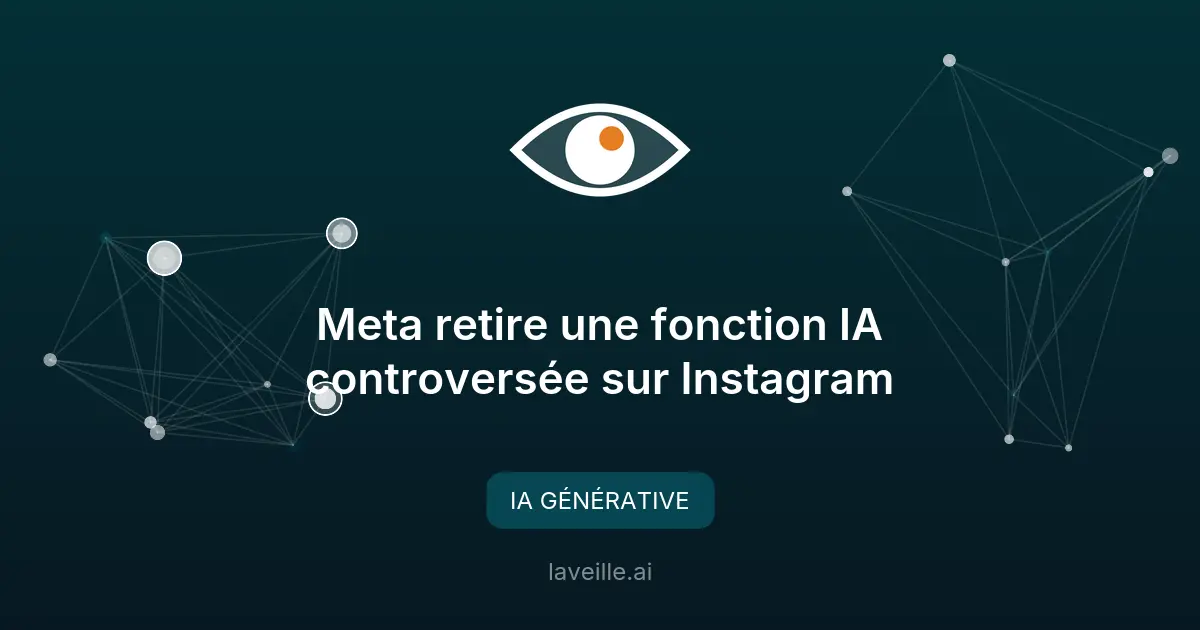 Meta retire une fonction IA controversée sur Instagram