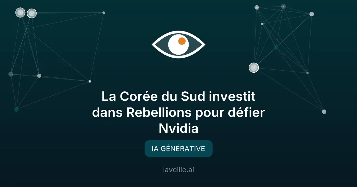 La Corée du Sud investit dans Rebellions pour défier Nvidia