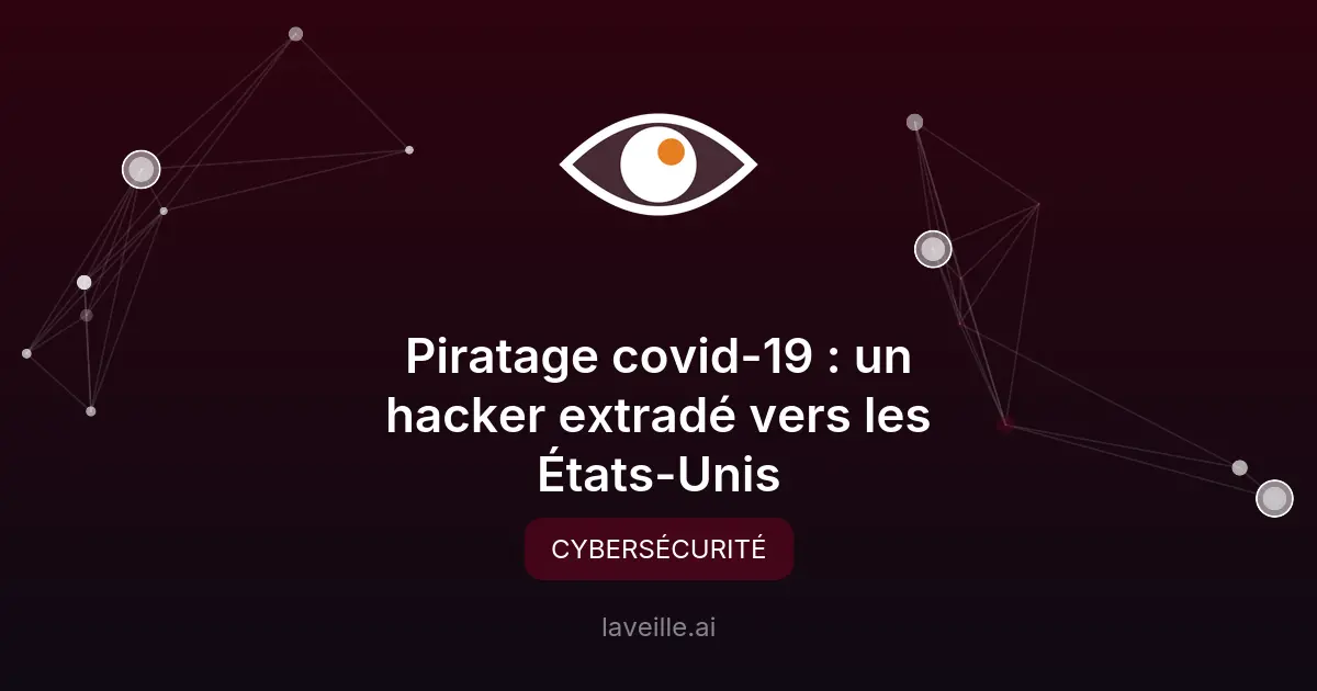 Piratage covid-19 : un hacker extradé vers les États-Unis