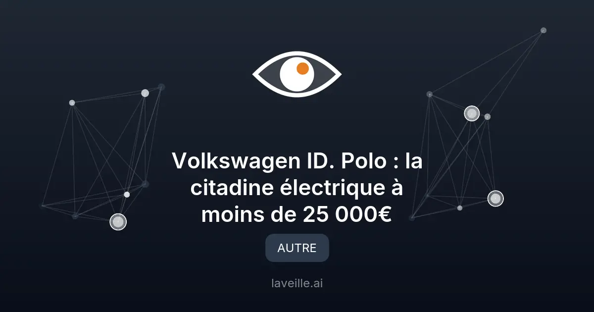 Volkswagen ID. Polo : la citadine électrique à moins de 25 000€