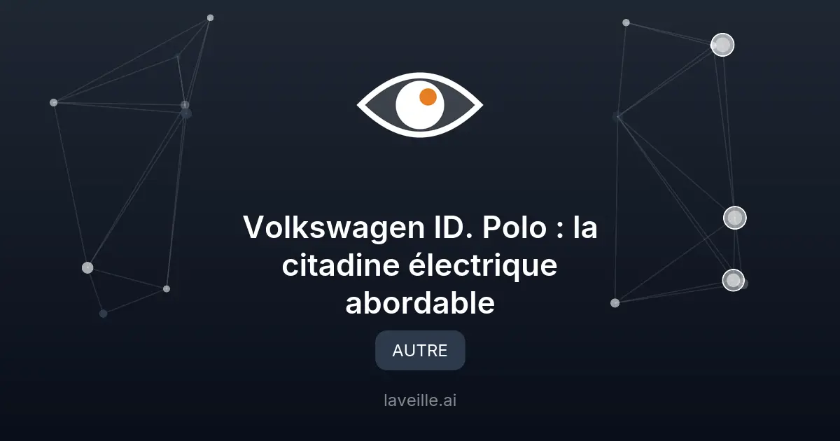 Volkswagen ID. Polo : la citadine électrique abordable