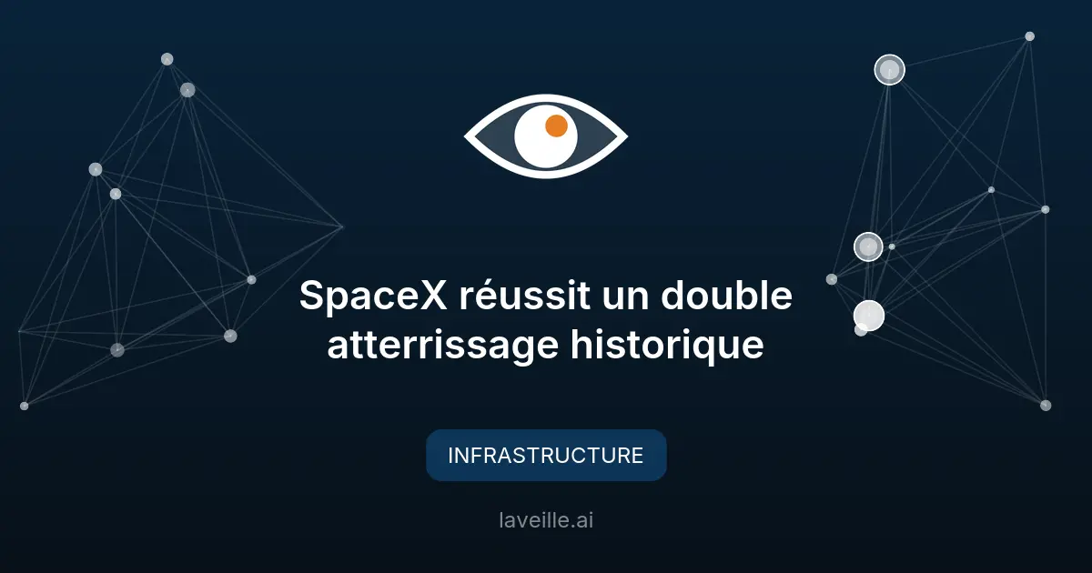SpaceX réussit un double atterrissage historique