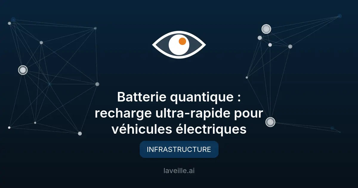 Batterie quantique : recharge ultra-rapide pour véhicules électriques
