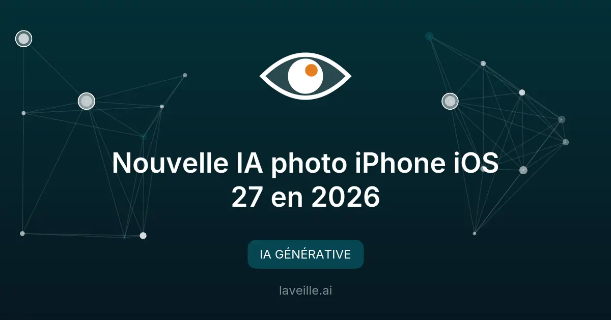 Nouvelle IA photo iPhone iOS 27 en 2026