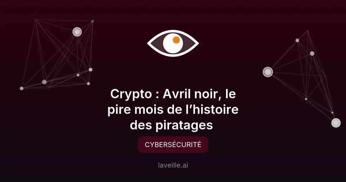 Avril 2026 : Record de piratages dans le secteur crypto