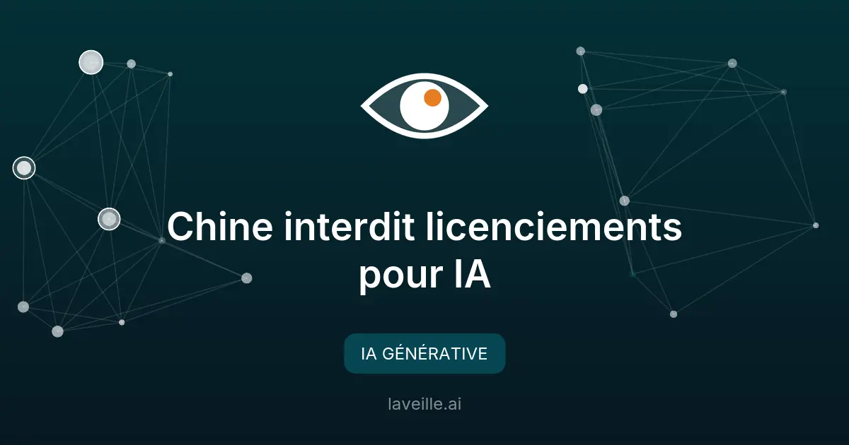 Chine interdit licenciements pour IA
