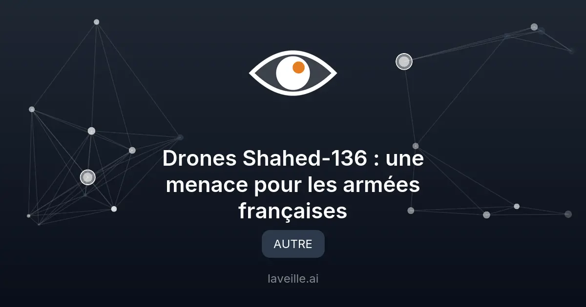 Drones Shahed-136 : une menace pour les armées françaises