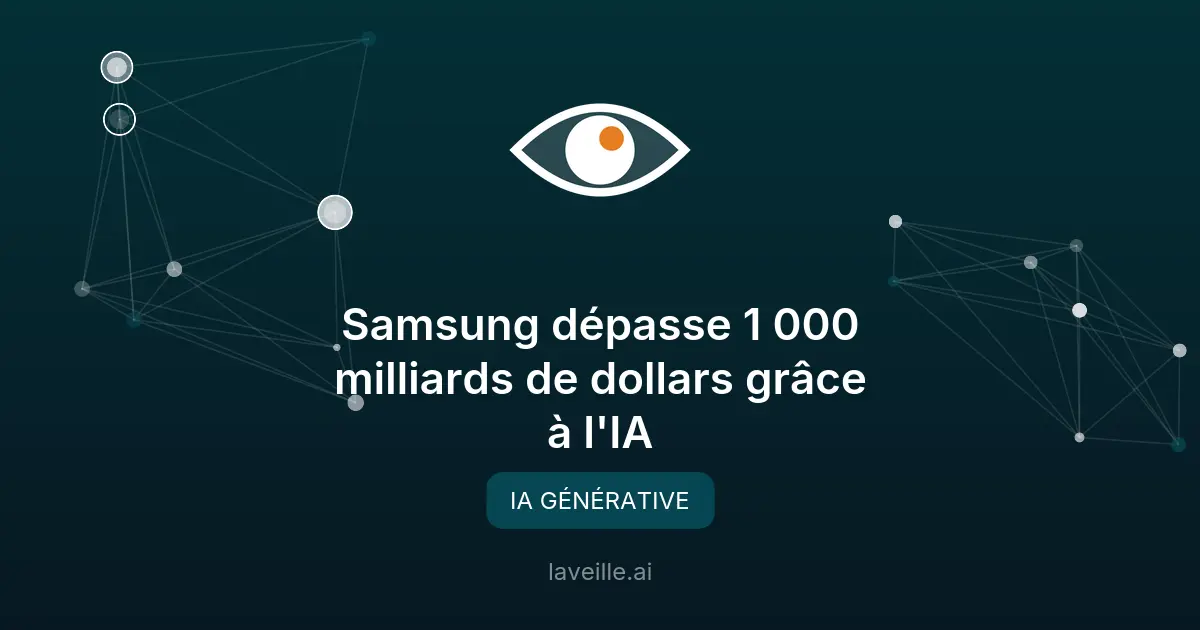 Samsung dépasse 1 000 milliards de dollars grâce à l'IA
