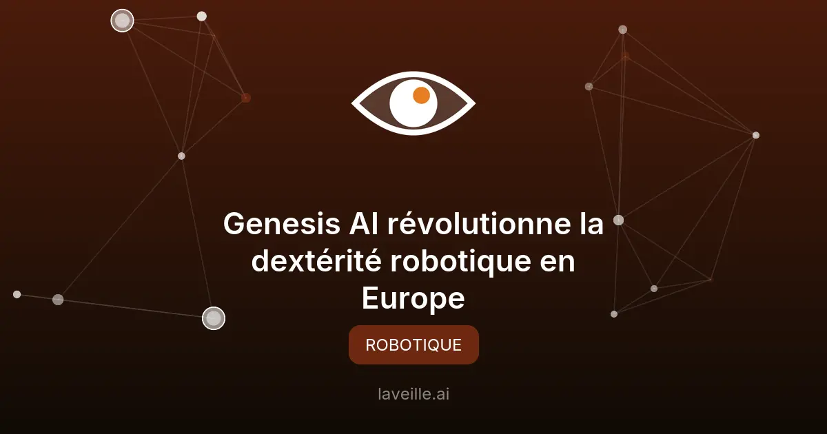 Genesis AI révolutionne la dextérité robotique en Europe