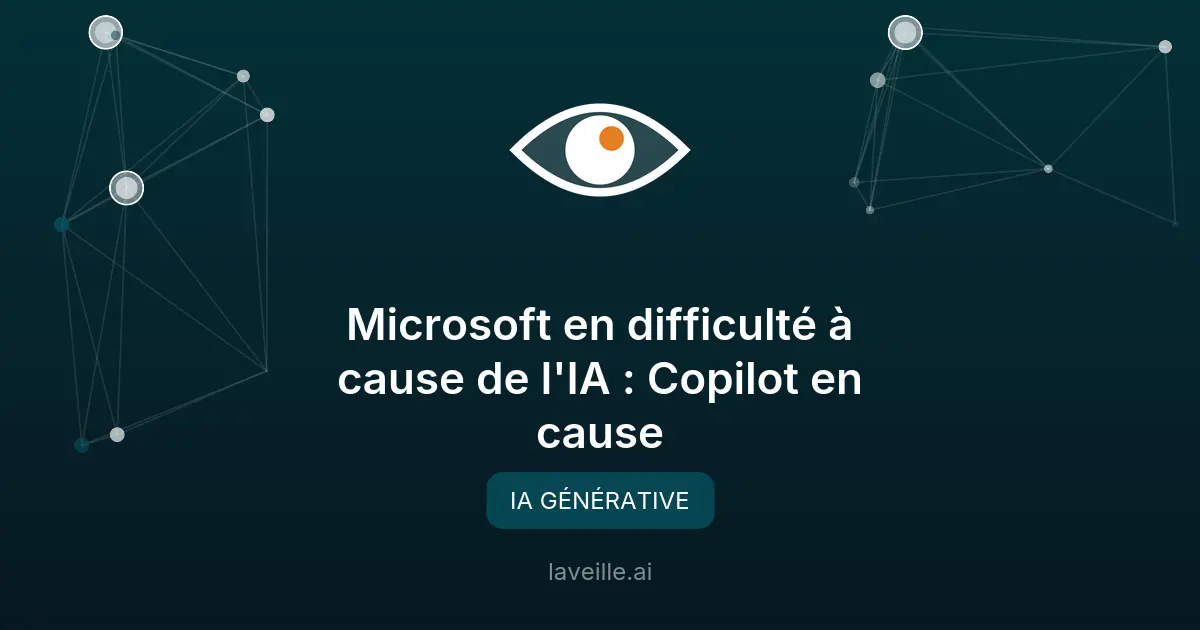 Microsoft en difficulté à cause de l'IA : Copilot en cause