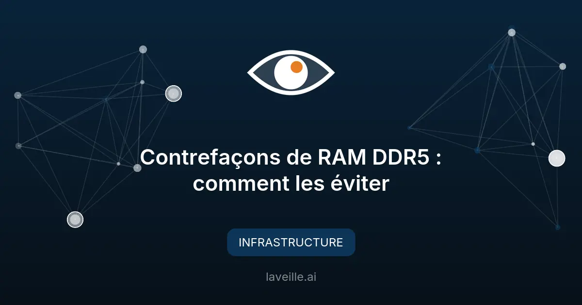 Contrefaçons de RAM DDR5 : comment les éviter